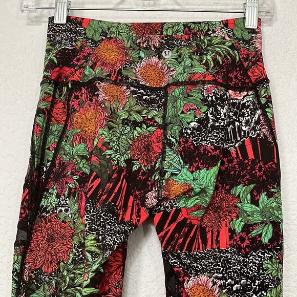 Lululemon Athletica Wunder Under Floral Leggings - Picture 12 of 16